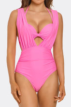 Load image into Gallery viewer, Sweetheart One-Piece Swimsuit, Underwire Bathing Suit with Molded Cups, Adjustable Straps, Standard Leg Cut &amp; Full Bum Coverage
