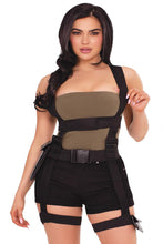 Load image into Gallery viewer, Utility Body Harness with Leg Garter &amp; Multi-Pocket Detail
