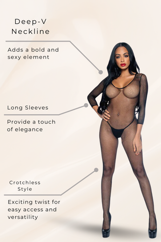 Catch Me Fishnet Bodystocking, Sexy Fishnet Lingerie