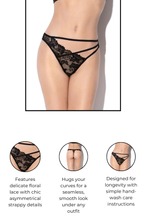 Load image into Gallery viewer, Floral Lace Asymmetrical Panty
