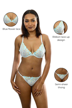 Load image into Gallery viewer, Floral Lace Matching Bra &amp; Panty Set
