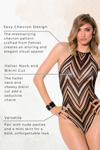 Load image into Gallery viewer, Chevron halter teddy
