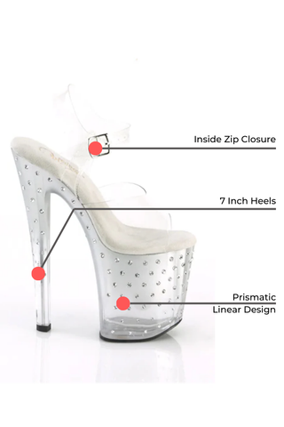 Ankle Strap Sandal with LED Lights