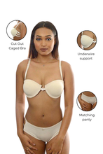 Load image into Gallery viewer, Cut Out Caged Bra &amp; Cut Out Bottom
