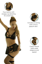 Load image into Gallery viewer, Midnight Calls Faux Leather Two-Piece Set
