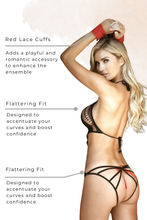 Load image into Gallery viewer, High Neck Bodystocking with Lace Cuffs
