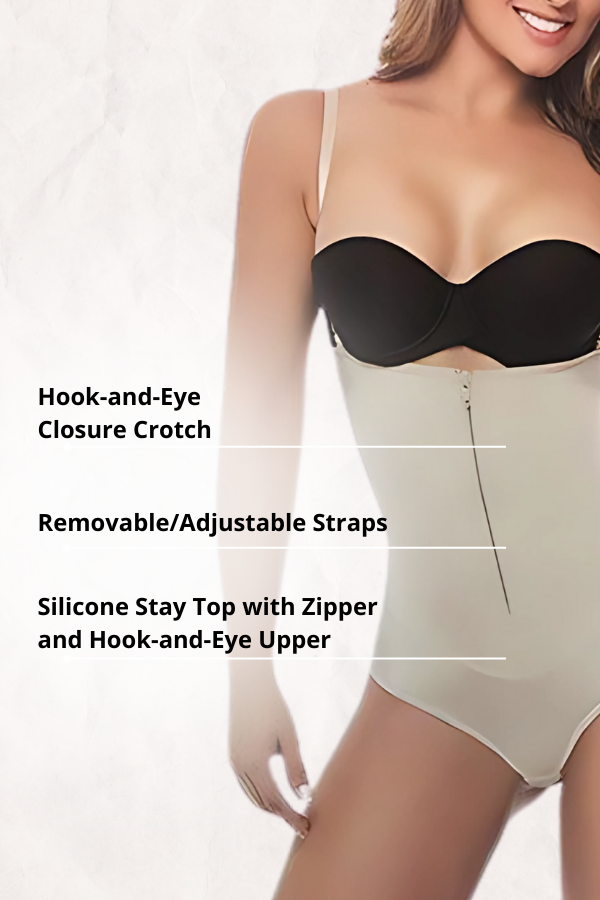 Zipper & Hook Compression Thong