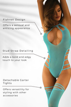 Load image into Gallery viewer, Studded Sheer Body stocking
