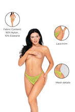 Load image into Gallery viewer, Leopard Mesh Cheeky Panty with Lace Trim – Sexy and Comfortable Lingerie
