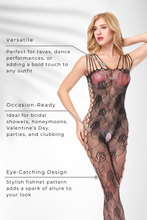 Load image into Gallery viewer, Fishnet full bodysuit lingerie
