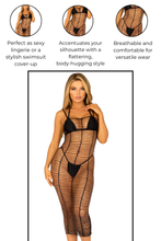 Load image into Gallery viewer, Horizontal net maxi dress, Worth The Wait Net Maxi Dress
