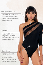 Load image into Gallery viewer, One Sleeve Bodysuit
