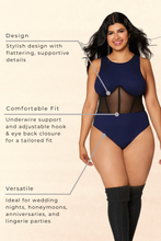 Load image into Gallery viewer, Rib knit sleepwear teddy
