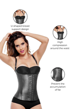 Load image into Gallery viewer, Three Hook Latex Waist Trainer
