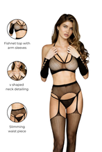 Load image into Gallery viewer, Two Piece Rebel Republic Bodystocking
