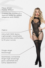 Load image into Gallery viewer, Open crotch bodystocking
