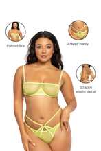 Load image into Gallery viewer, Fishnet bra set with underwire
