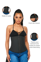 Load image into Gallery viewer, Double Compression Latex Waist Trainer
