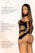 Load image into Gallery viewer, Lead The Way Asymmetrical Bodysuit, Seamless Cut-out Thong Teddy
