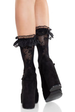Load image into Gallery viewer, Blossom Lace Ruffle Socks – Flirty, Feminine, and Effortlessly Chic
