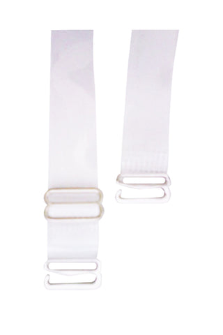 Clear Wide Bra Strap with Metal Hook