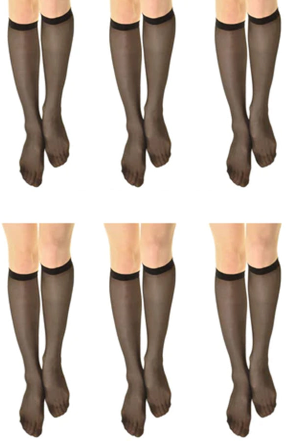 15 Denier Sheer Knee High Socks