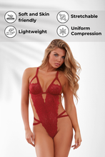 Load image into Gallery viewer, Crotchless Strappy Lace Teddy
