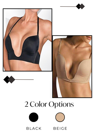 U-Plunge Deep Neck Convertible Bra