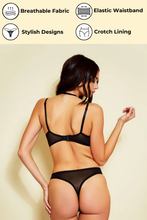 Load image into Gallery viewer, Stretch mesh functional thong
