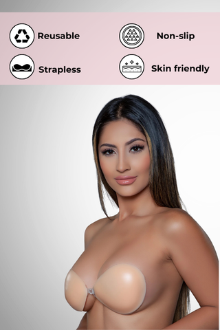 Strapless Silicone Bra-Nude