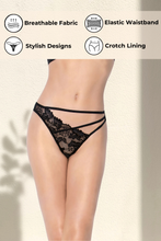 Load image into Gallery viewer, Floral Lace Asymmetrical Panty
