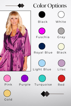 Load image into Gallery viewer, Three Quarter Sleeve Satin Robe
