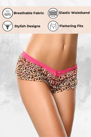Ruffled Leopard Panty