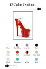 Load image into Gallery viewer, 7-Inch Stiletto Heel with Clear Ankle Strap
