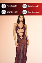 Load image into Gallery viewer, Seamless Knitted Bodystocking Gown and Shrug, Two Piece Set
