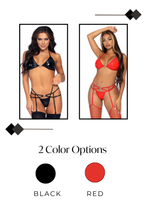 Load image into Gallery viewer, Vinyl Garter Lingerie Set
