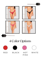 Load image into Gallery viewer, Women&#39;s Lace Ruffle Thong Panty
