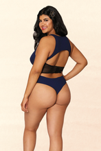 Load image into Gallery viewer, Rib knit sleepwear teddy
