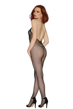 Load image into Gallery viewer, Halter Crotchless Fishnet Bodystocking
