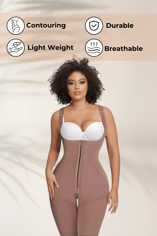 Mid compression seamless body shaper