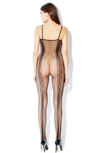 Load image into Gallery viewer, Lace stripes bodystocking

