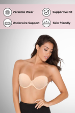 Load image into Gallery viewer, Backless &amp; Strapless Adhesive Bra
