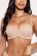 Load image into Gallery viewer, Strapless Half-Cup Bra , Push-Up Bra with Removable Straps
