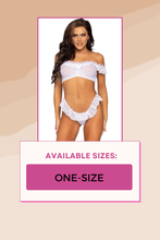 Load image into Gallery viewer, Lace Ruffle Lingerie Set
