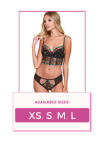 Load image into Gallery viewer, Embroidered Floral Bra and Panty Set
