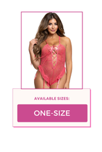 Load image into Gallery viewer, Lace Teddy with Lace-Up Front
