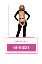 Load image into Gallery viewer, Seamless Opaque Catsuit Bodystocking with Belt, Lingerie with Open Front and Back Design
