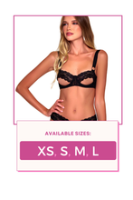 Load image into Gallery viewer, Stretch The Truth Open Cup Bra Set
