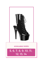 Load image into Gallery viewer, Open Toe Side Zip Ankle Boot
