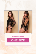 Load image into Gallery viewer, Delicate Lace Long Sleeve Teddy
